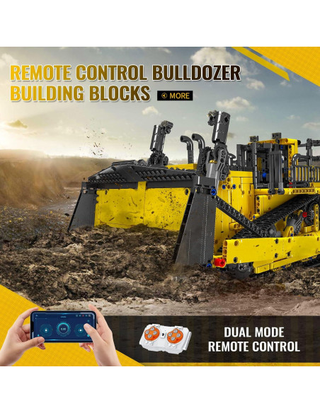 Mould King Bulldozer RC 1508 Piezas Control APP 2.26kg Mould King Bulldozer RC 1508 Piezas Control APP 2.26kg