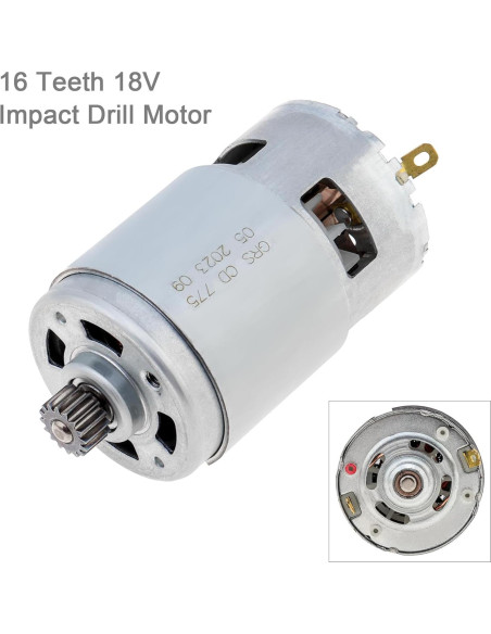 Motor DC 775 16 Dientes 18V ChgImposs para Taladro Eléctrico Motor DC 775 16 Dientes 18V ChgImposs para Taladro Eléctrico