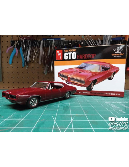 Modelo a Escala AMT 1968 Pontiac GTO 1:25 Retro Modelo a Escala AMT 1968 Pontiac GTO 1:25 Retro