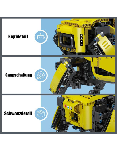 Perro Robot Mecánico Mould King 15066 936 Piezas Control Remoto