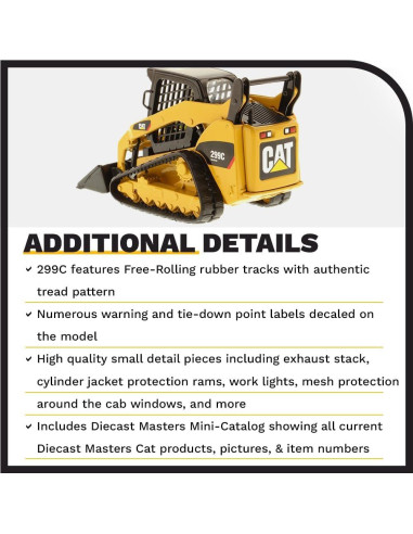 Cargadora Compacta Caterpillar 299C Diecast Masters 1:32