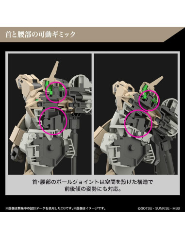 Modelo Bandai HG 1/144 Demi Barding Gundam Anime