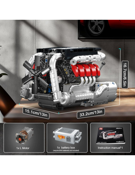 Mould King Motor V8 1169 Piezas Kit de Construcción STEM Mould King Motor V8 1169 Piezas Kit de Construcción STEM