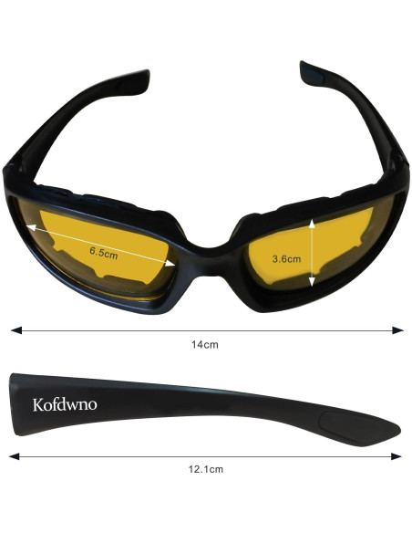 Gafas de Motocicleta Allhave ALL S16 Lente Amarillo UV Gafas de Motocicleta Allhave ALL S16 Lente Amarillo UV