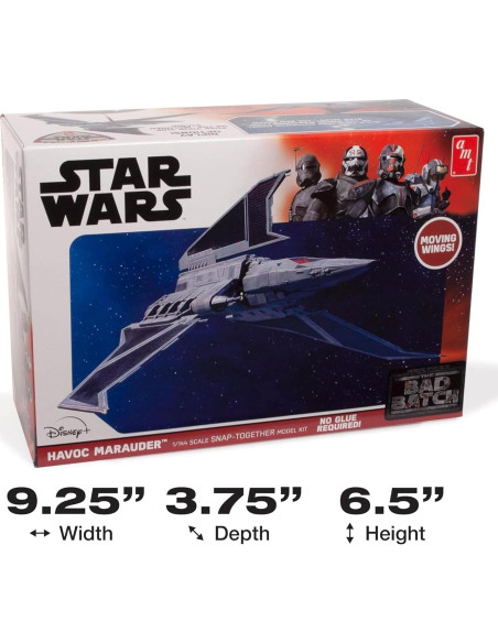 Kit Modelo AMT Star Wars Havoc Marauder 36.4x9x25.4cm Kit Modelo AMT Star Wars Havoc Marauder 36.4x9x25.4cm