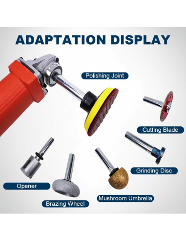 Varilla de Extensión para Amoladora Angular BAUFIX 80mm