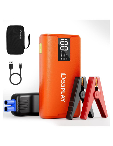 Arrancador IDEAPLAY J10 2000A 12V para Coche y Moto Arrancador IDEAPLAY J10 2000A 12V para Coche y Moto