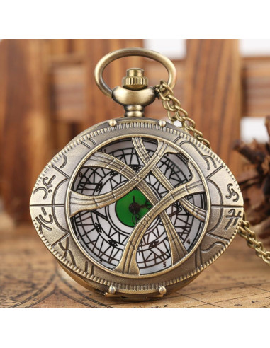 Reloj de bolsillo Whodoit CF108 Cuarzo Verde Redondo