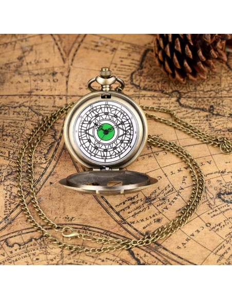 Reloj de bolsillo Whodoit CF108 Cuarzo Verde Redondo Reloj de bolsillo Whodoit CF108 Cuarzo Verde Redondo