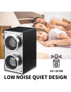 Winder de Reloj Doble MOZSLY con Motor Silencioso y 12 Modos 2