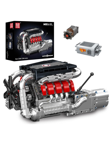 Mould King 10203 Motor V8 Construcción 1169 Piezas STEM Mould King 10203 Motor V8 Construcción 1169 Piezas STEM