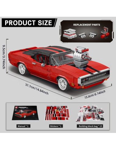 Mould King 10112 Coche Deportivo 1869 Piezas para Armar
