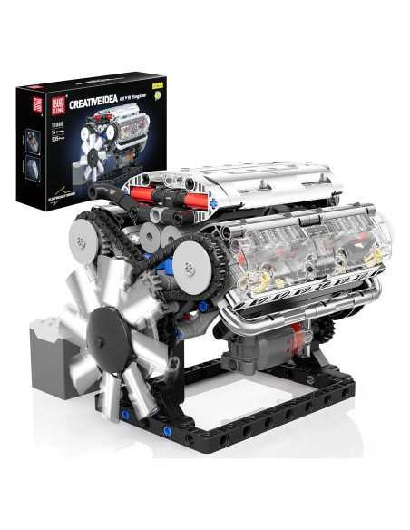 Mould King Motor V8 10088 Kit de Construcción 535 Piezas Mould King Motor V8 10088 Kit de Construcción 535 Piezas