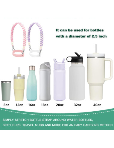 Juego de Accesorios para Tazas LAMOOER Rosa C 30oz 40oz