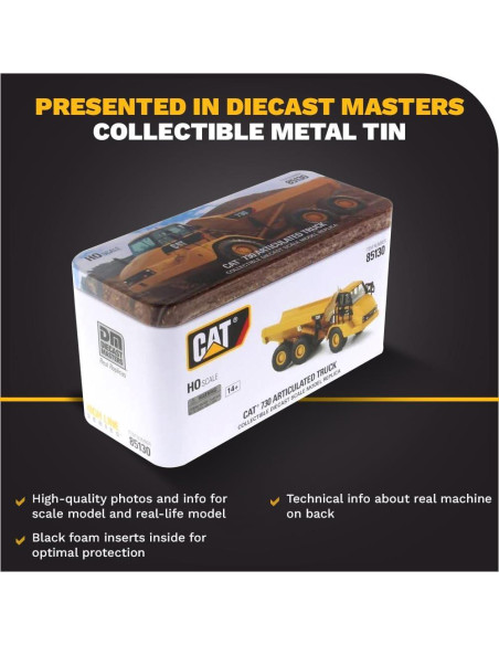 Camión Volquete Articulado Caterpillar 730 Diecast 1:87 Camión Volquete Articulado Caterpillar 730 Diecast 1:87