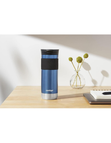Taza de Viaje Contigo SnapSeal 591 ml Acero Inoxidable Azul