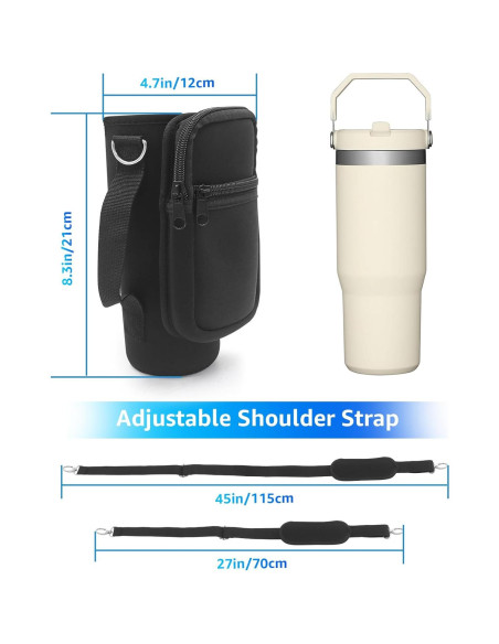Funda Neopreno Stanley IceFlow 30oz con Correa Ajustable Funda Neopreno Stanley IceFlow 30oz con Correa Ajustable