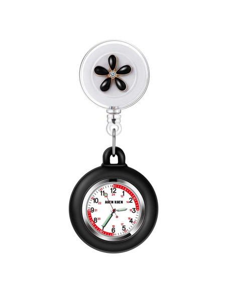 Reloj de enfermera retráctil AGEN KGEN 3 piezas con clip Reloj de enfermera retráctil AGEN KGEN 3 piezas con clip