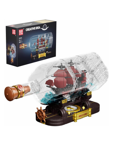 Mould King Barco en Botella 10085 Pirata 885 Piezas