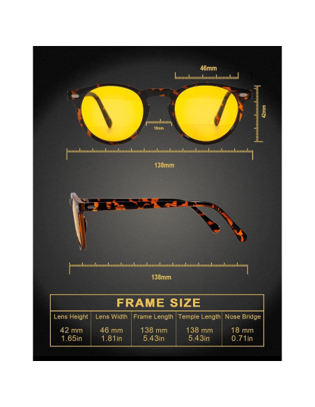 Gafas de Conducción Nocturna LVIOE Amarillas Polarizadas Gafas de Conducción Nocturna LVIOE Amarillas Polarizadas