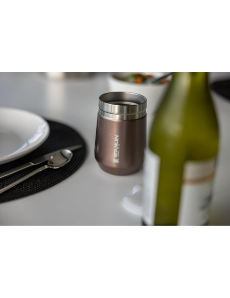 Vaso de Vino Stanley GO 295 ml Aislado Rosa Cuarzo Vaso de Vino Stanley GO 295 ml Aislado Rosa Cuarzo
