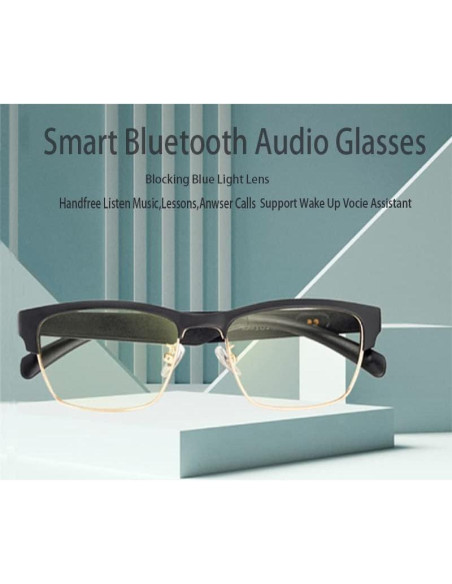 Gafas Bluetooth Meagtlva Oro Inalámbricas Impermeables Gafas Bluetooth Meagtlva Oro Inalámbricas Impermeables