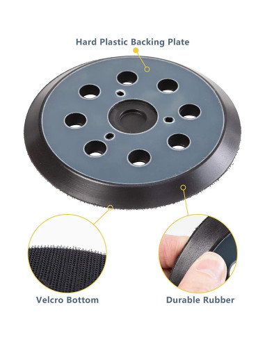 Pad de Reemplazo de 12.7 cm para Lijadora Orbital DeWalt y Makita