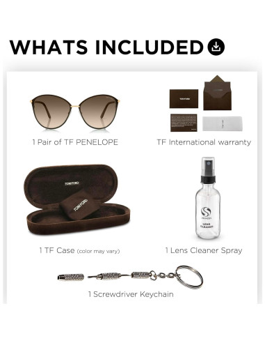 Gafas de Sol Tom Ford FT0320 PENELOPE Marrón Claro + Kit de Limpieza