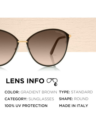 Gafas de Sol Tom Ford FT0320 PENELOPE Marrón Claro + Kit de Limpieza