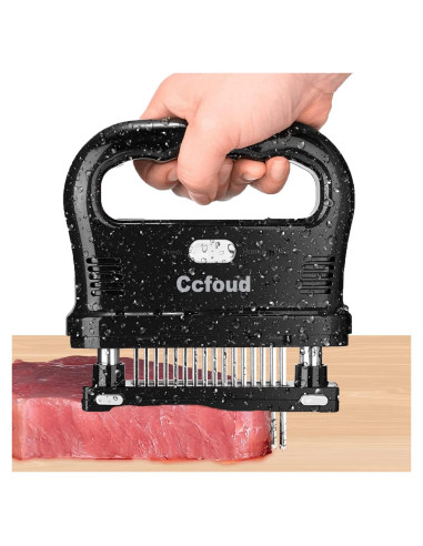 Ablandador de Carne Grande Ccfoud 48 Agujas Acero Inoxidable