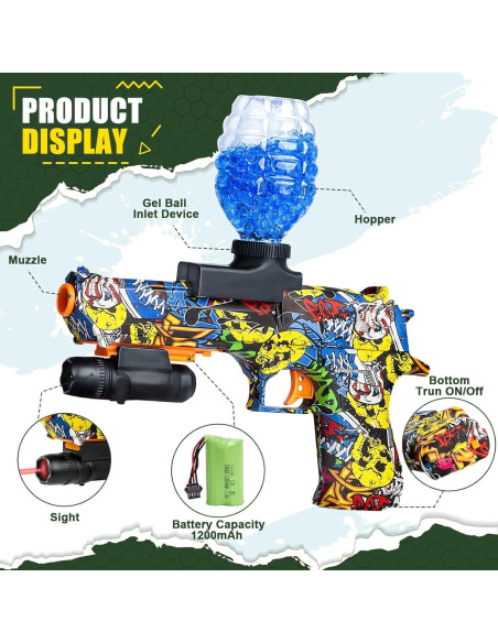 Blaster de Bolas de Gel Anstoy Modelo 1086 Ligero y Preciso Blaster de Bolas de Gel Anstoy Modelo 1086 Ligero y Preciso