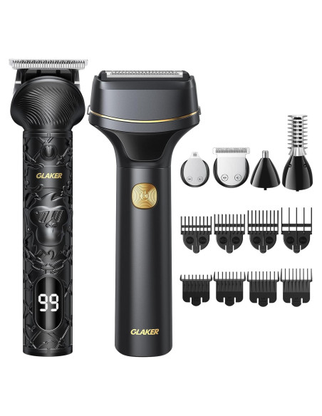 Recortadora de Barba GLAKER JM-700UU-6 5 en 1 USB-C Recortadora de Barba GLAKER JM-700UU-6 5 en 1 USB-C