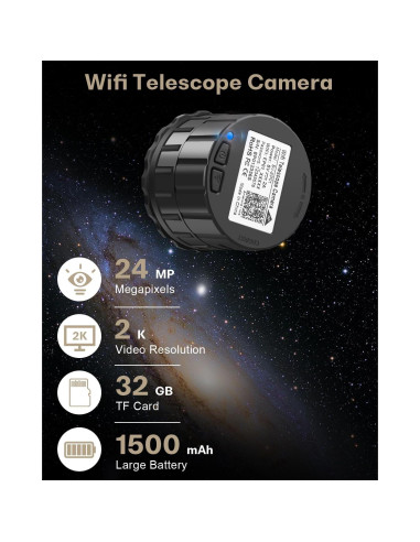 Cámara de Ocular WiFi dgtenk EP907 4MP para Telescopios