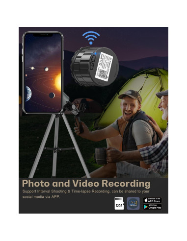 Cámara de Ocular WiFi dgtenk EP907 4MP para Telescopios