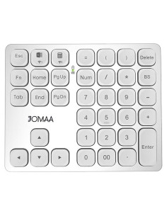 Teclado Numérico Inalámbrico JOMAA KB25 Plata 36 Teclas