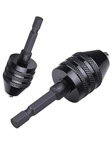 Adaptador Broca Sin Llave LONKER 1/4" Hexagonal Negro 0.3-6.5mm