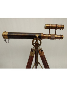Telescopio Victoriano 1915 Bronce 35,56 cm con Trípode 2