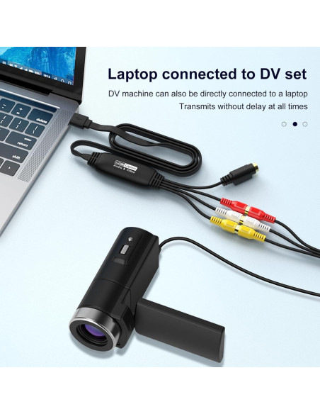 Convertidor de VHS a Digital AMANKA USB 1080P RCA Convertidor de VHS a Digital AMANKA USB 1080P RCA