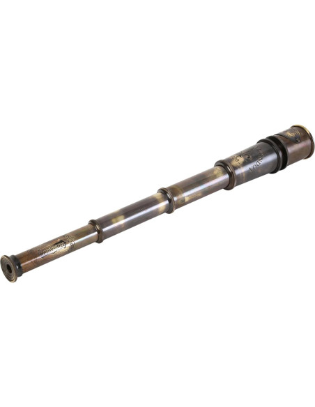 Telescopio Marino Vintage Latón 38 cm 25x con Caja Madera Telescopio Marino Vintage Latón 38 cm 25x con Caja Madera