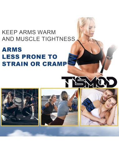 Faja de Compresión TISMOD para Tendinitis de Bíceps Azul