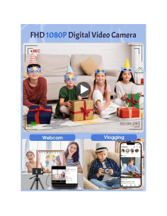 Cámara Digital PYTSUDIN DC311 1080P para Niños con Zoom 16X 2