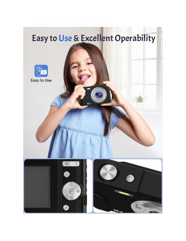 Cámara Digital PYTSUDIN DC311 1080P para Niños con Zoom 16X