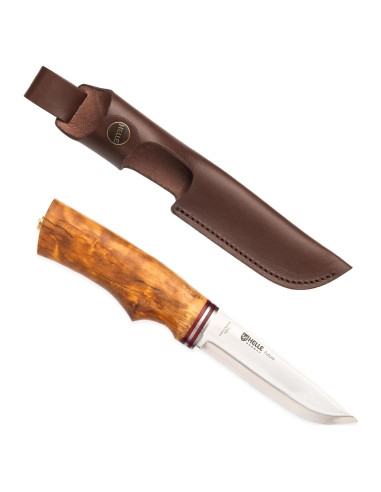 Cuchillo de Camping HELLE Futura con Funda - Acero Inoxidable