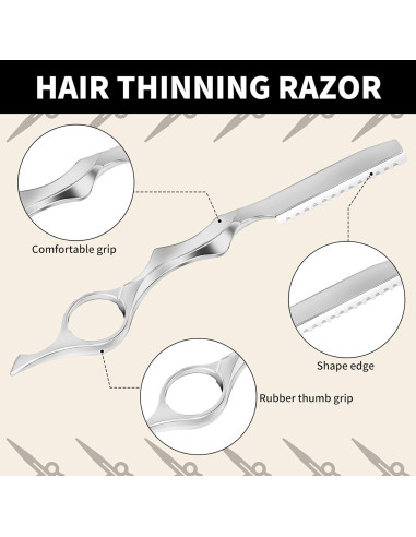 Mudder Juego de 11 Peines Texturizantes para Cabello Plata