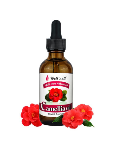 Aceite de Camelia 100% Puro Well's 60ml - Hidratante Antienvejecimiento