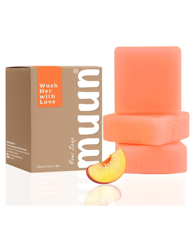 Jabón de Yoni Muun Durazno - Pack 3 Probioticos pH Balance