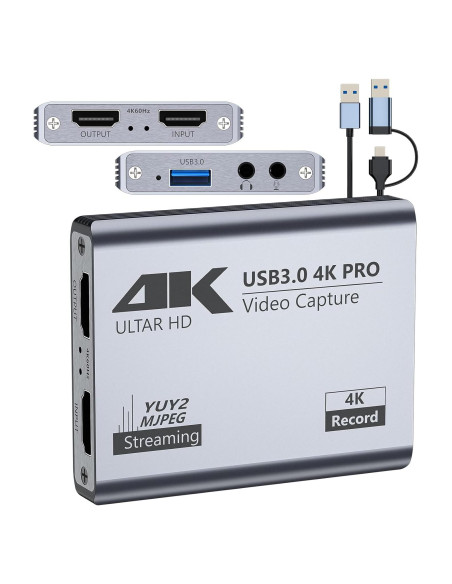 Tarjeta de Captura de Video BINZET TVCARD001 4K 60FPS USB 3.0 Tarjeta de Captura de Video BINZET TVCARD001 4K 60FPS USB 3.0