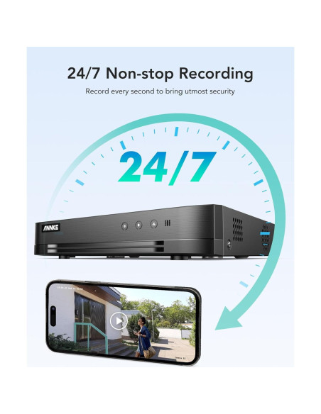 Grabador de Video Digital ANNKE 16 Canales 1080P Lite Grabador de Video Digital ANNKE 16 Canales 1080P Lite