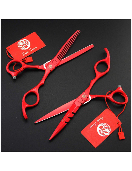Tijera de Corte y Desbaste Purple Dragon 5.5" Acero Japonés Tijera de Corte y Desbaste Purple Dragon 5.5" Acero Japonés