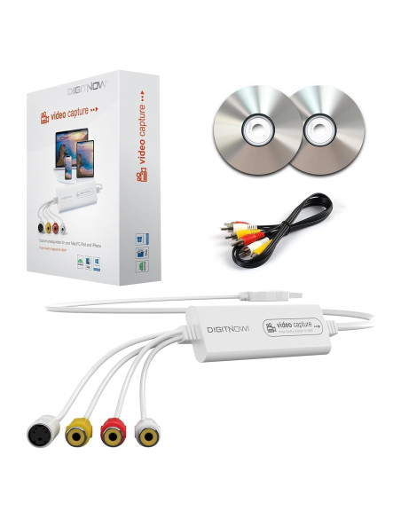 Convertidor de VHS a Digital VIXLW USB, Captura Video 1080p Convertidor de VHS a Digital VIXLW USB, Captura Video 1080p
